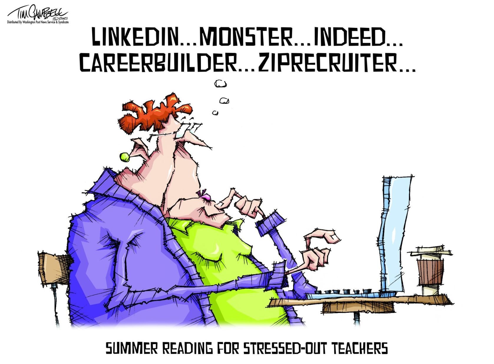 Tim Campbell cartoon